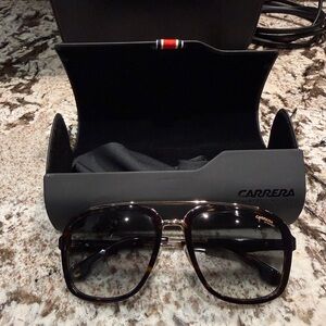 Carrera 133/S 2IK9K Aviator Sunglasses 57-19-140 Havana Gold w/ Case